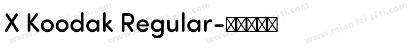 X Koodak Regular字体转换